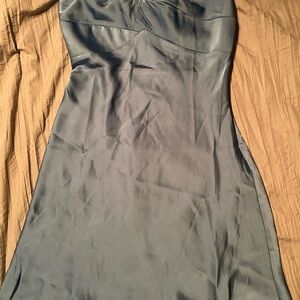 Hello Molly Gray Sweetheart Slip Dress